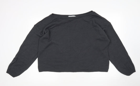 Womens UK Size 14 In the Style Grey Pullover Jumper