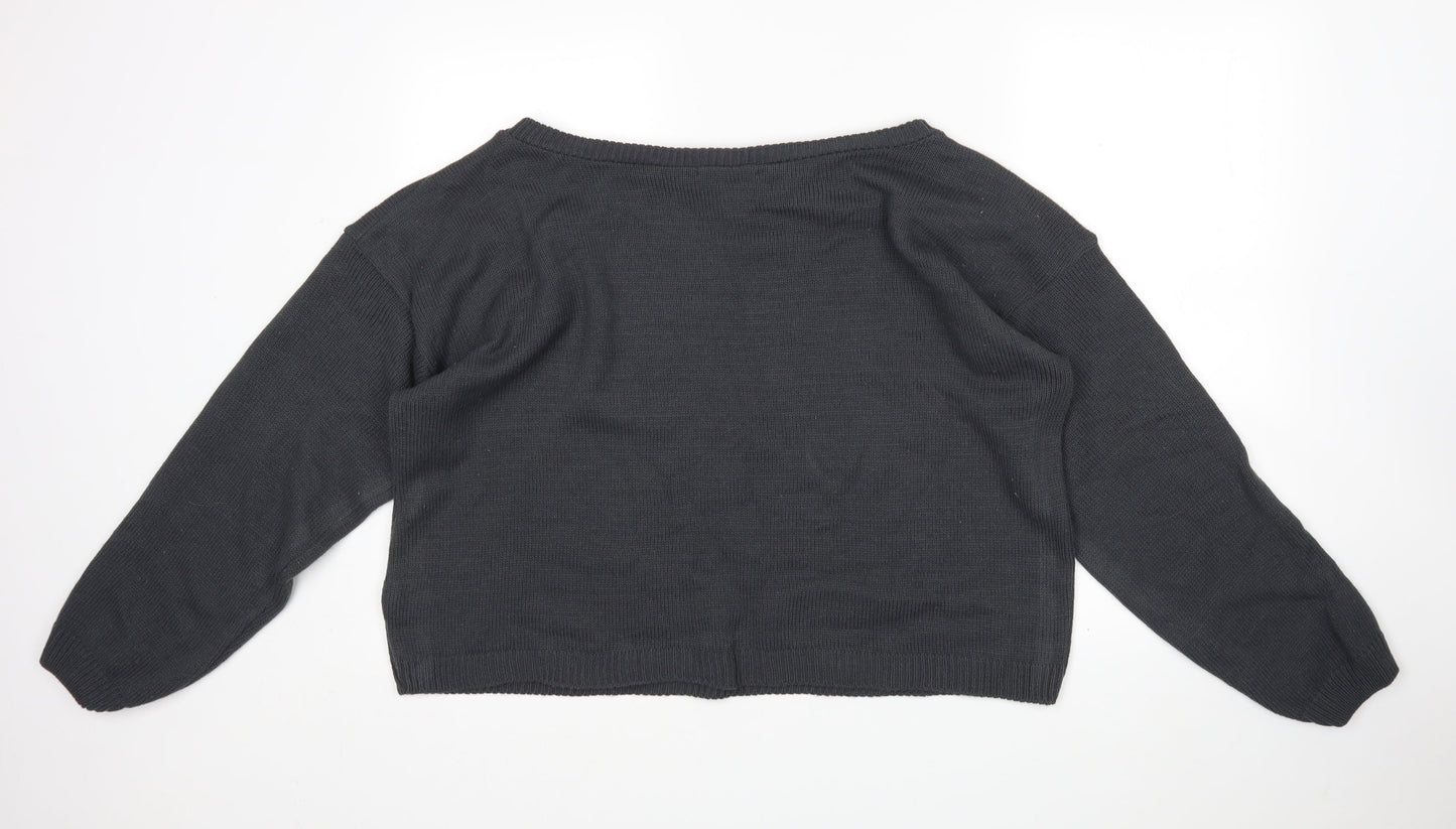 Womens UK Size 14 In the Style Grey Pullover Jumper
