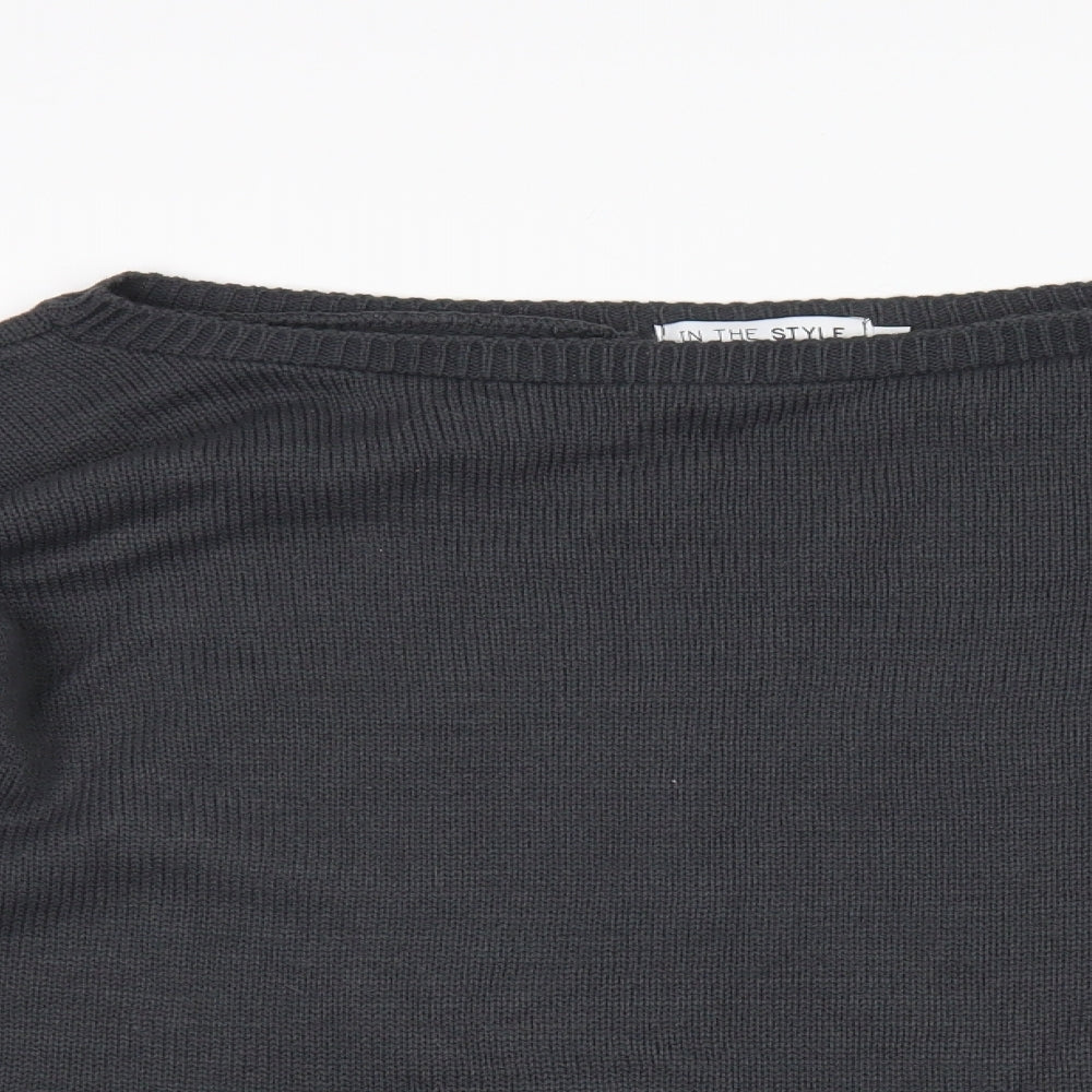 Womens UK Size 14 In the Style Grey Pullover Jumper