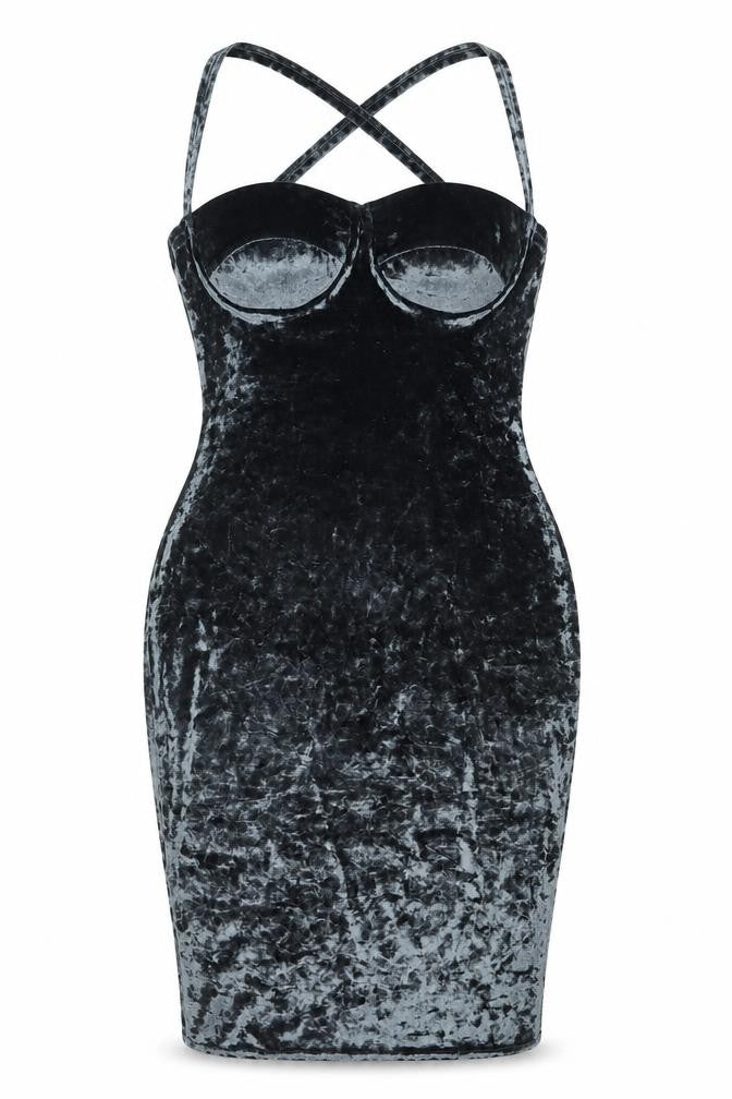 Front view of IX LONDON women’s green polyester bodycon, size UK 12, sweetheart
