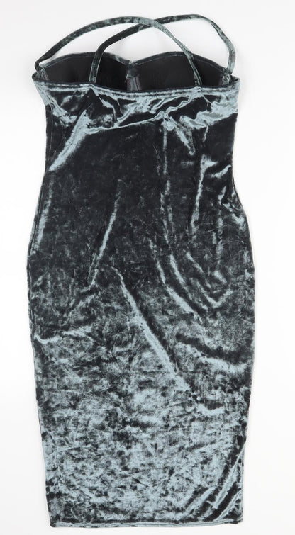 IX LONDON Womens Green  Polyester Bodycon  Size 12 Sweetheart