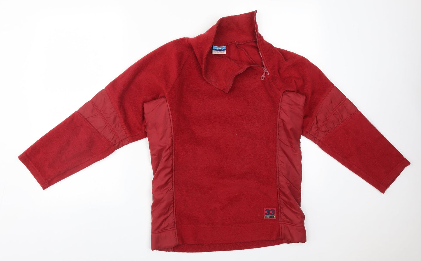 Rebel Girls Red High Neck  Polyester Pullover Jumper Size 12 Years