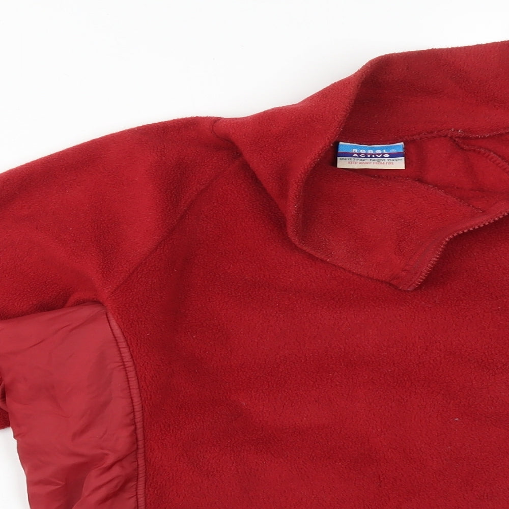 Rebel Girls Red High Neck  Polyester Pullover Jumper Size 12 Years