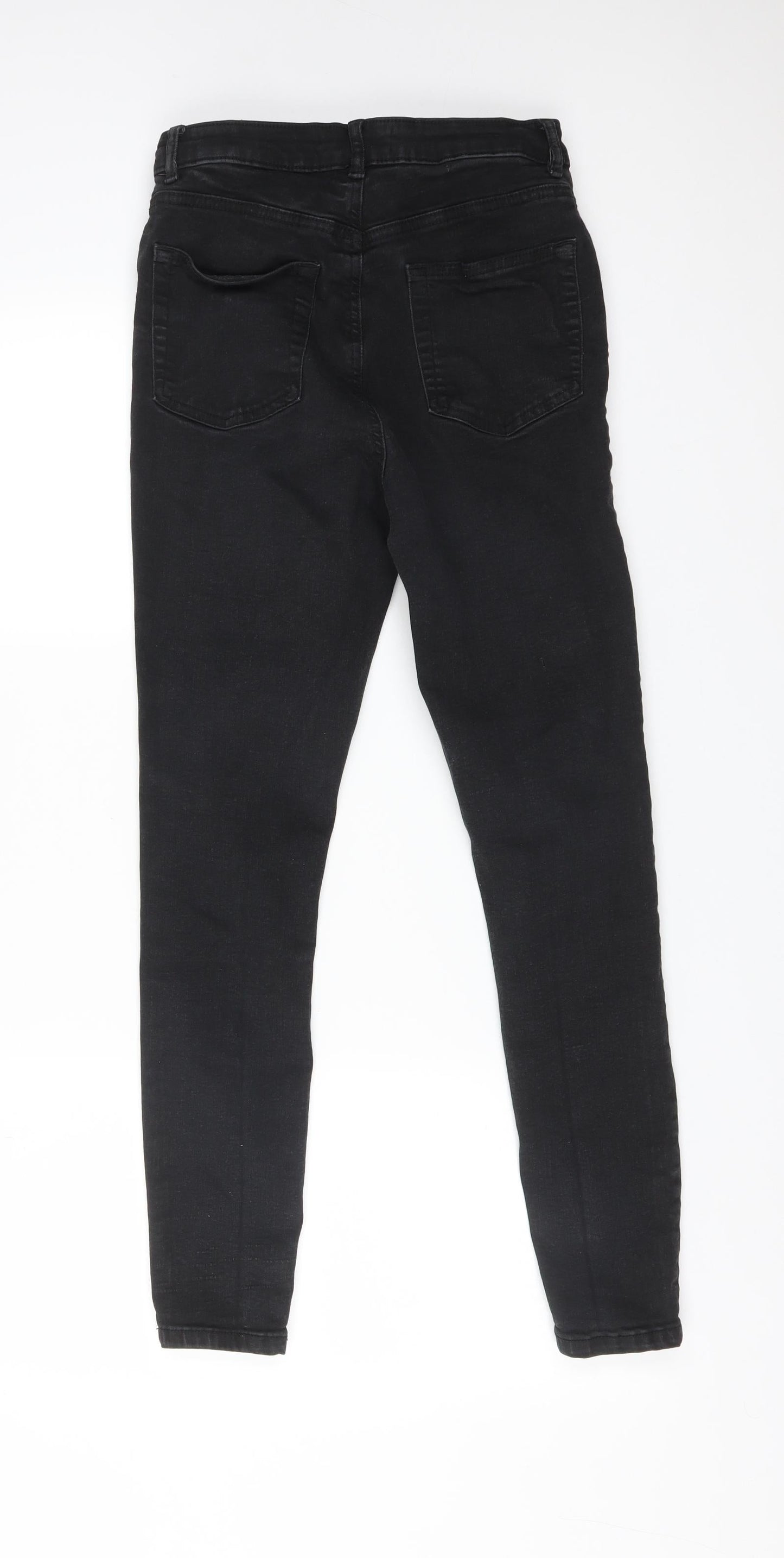 DENIM CO Womens Black  Cotton Skinny Jeans Size 12 L28 in Regular