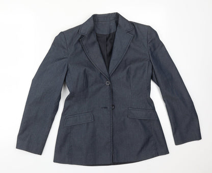 Debenhams Womens Blue  Polyester Jacket Suit Jacket Size 8