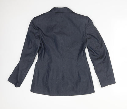 Debenhams Womens Blue  Polyester Jacket Suit Jacket Size 8
