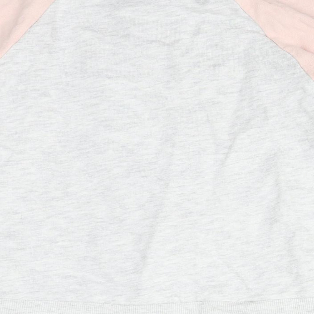 H&M Girls Multicoloured Colourblock Cotton Pullover Sweatshirt Size 7-8 Years   - HEART