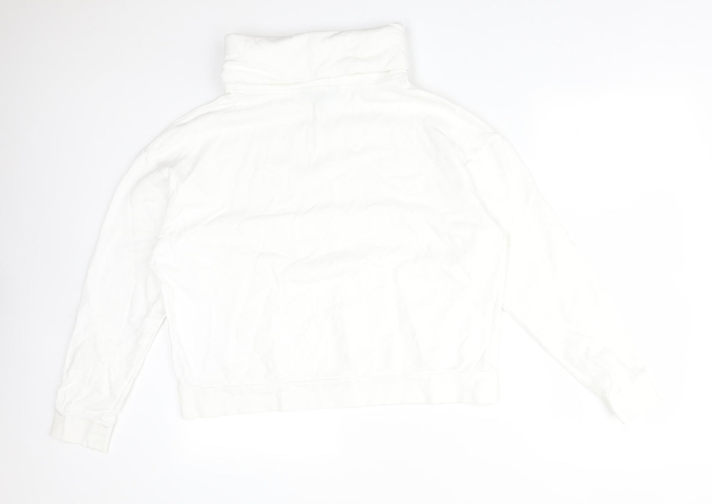 Dorothy Perkins Womens White  Cotton Pullover Sweatshirt Size 14