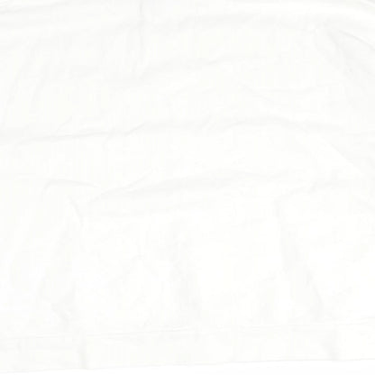 Dorothy Perkins Womens White  Cotton Pullover Sweatshirt Size 14
