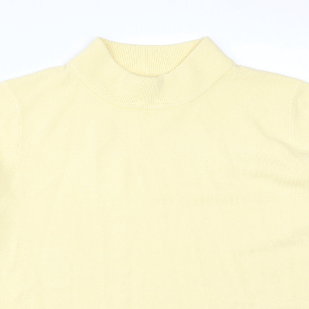 Womens UK Size S BONMARCHE Yellow Basic T-Shirt