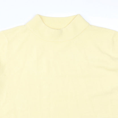 Womens UK Size S BONMARCHE Yellow Basic T-Shirt