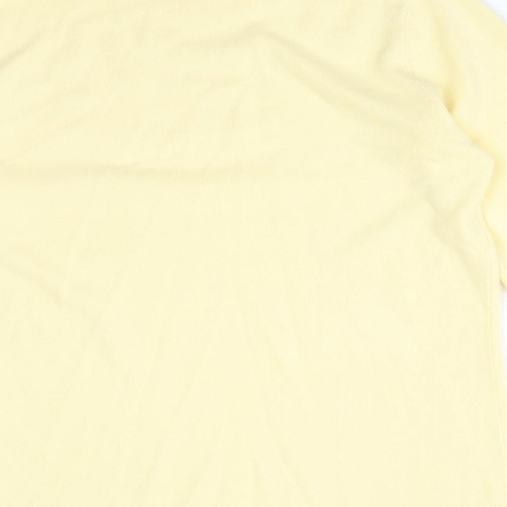 Womens UK Size S BONMARCHE Yellow Basic T-Shirt