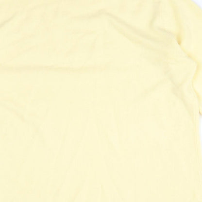 Womens UK Size S BONMARCHE Yellow Basic T-Shirt