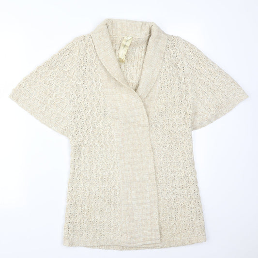 Womens UK Size 12 EVIE Beige Cardigan Jumper