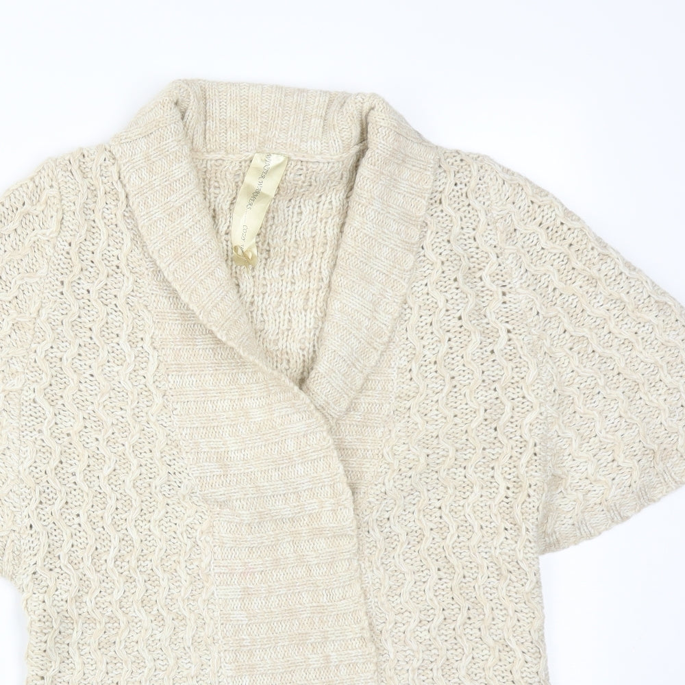 Womens UK Size 12 EVIE Beige Cardigan Jumper