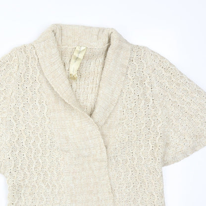 Womens UK Size 12 EVIE Beige Cardigan Jumper