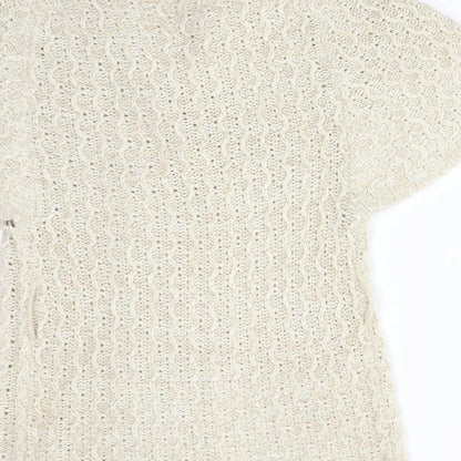 Womens UK Size 12 EVIE Beige Cardigan Jumper