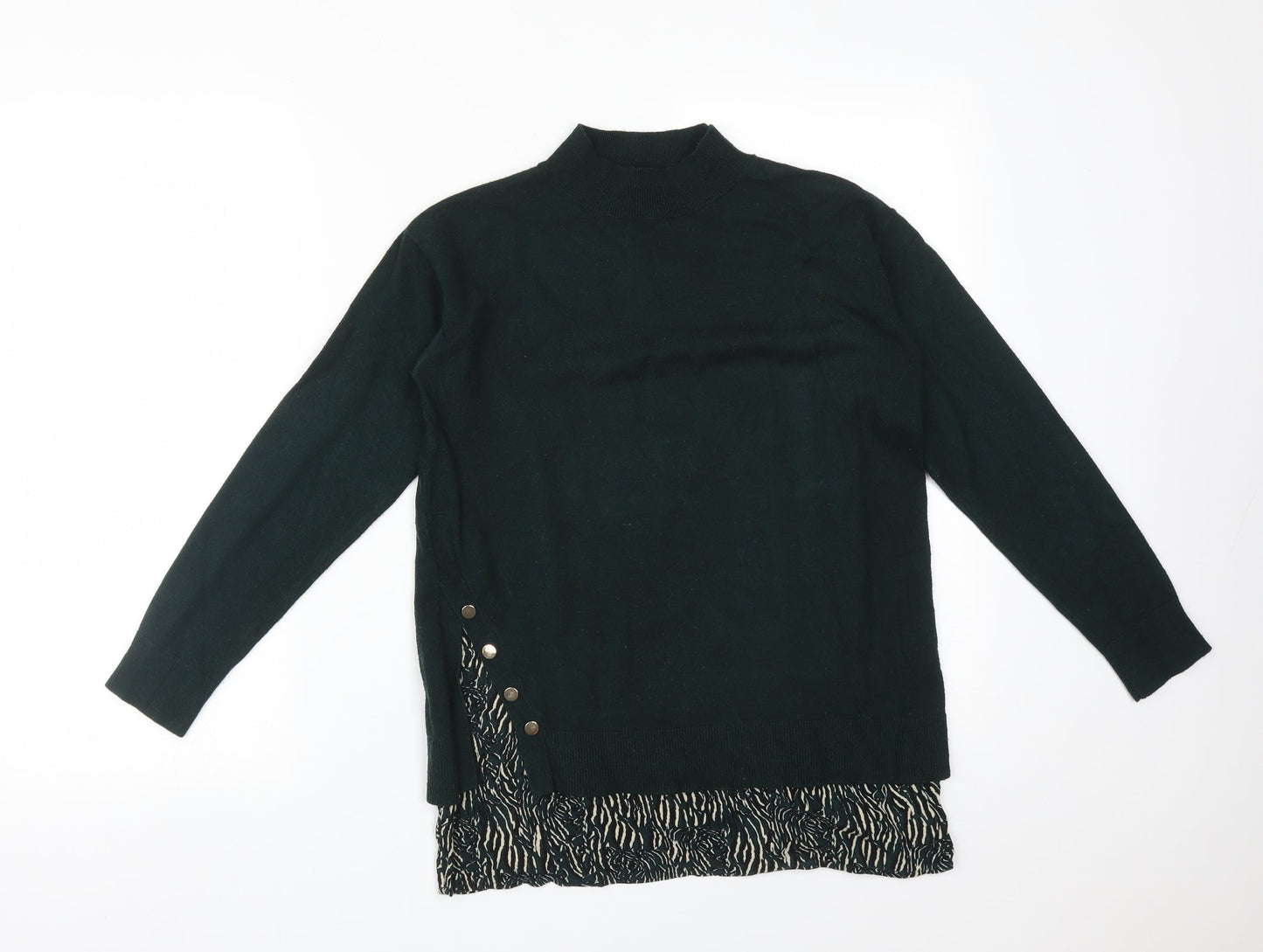 Womens UK Size S Monsoon Green Basic T-Shirt
