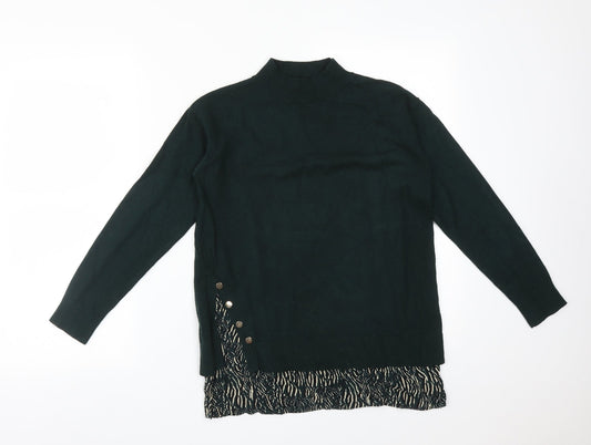 Womens UK Size S Monsoon Green Basic T-Shirt
