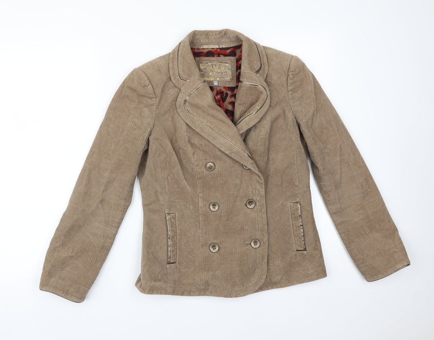 Per Una Womens Brown  Polyester Jacket Suit Jacket Size 10