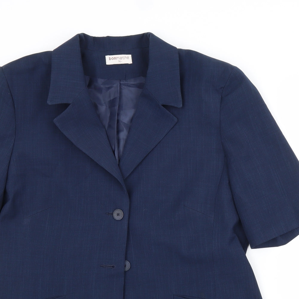 Womens UK Size 14 Bonmarché Blue Jacket