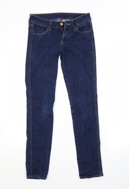 Womens UK Size 24 in H&M Regular Fit Skinny Blue Jeans