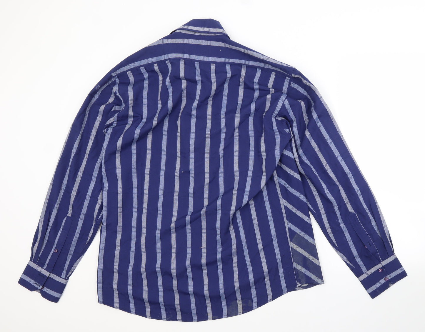 Mens UK Size L MATINEE Blue  Button-Up Long Sleeve Casual Shirt