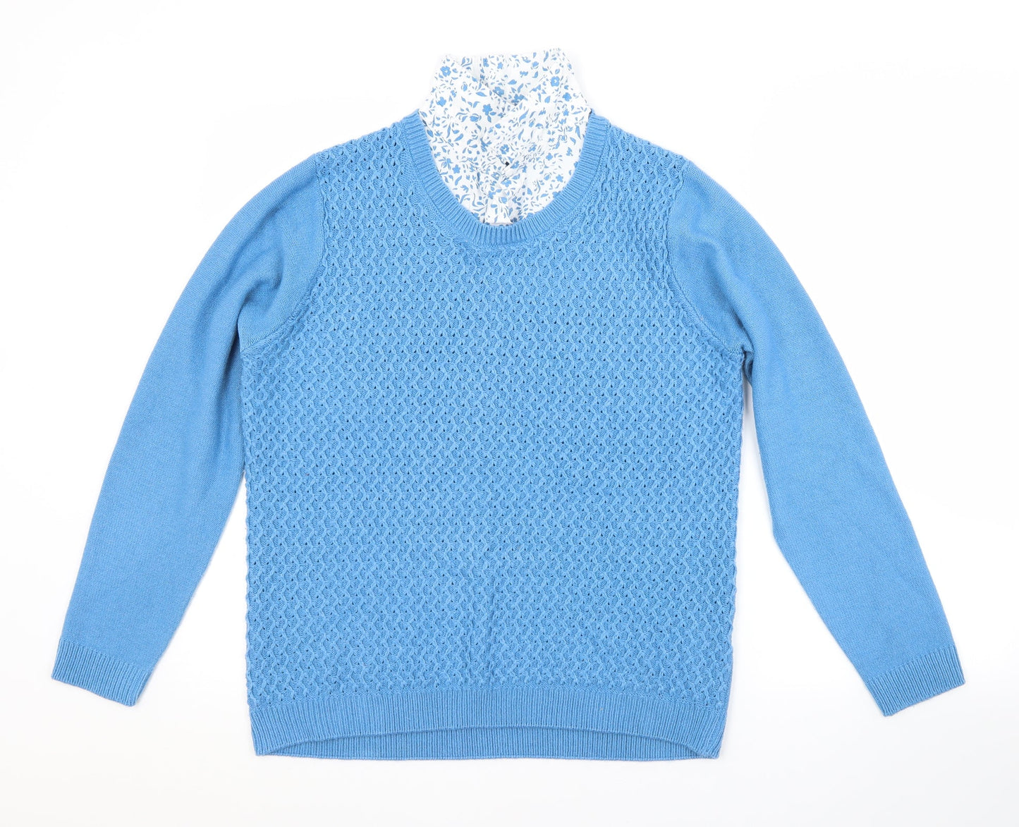 Womens UK Size 14 ISLE Blue  Jumper