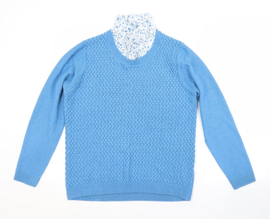 Womens UK Size 14 ISLE Blue  Jumper