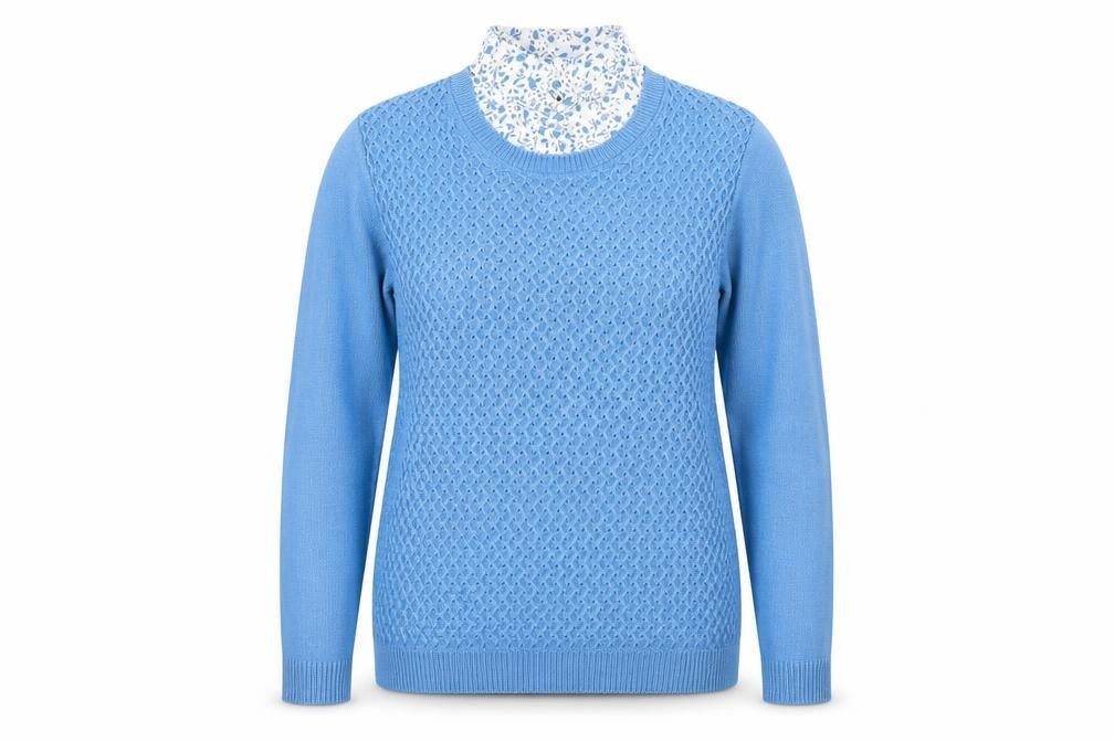 Womens UK Size 14 ISLE Blue  Jumper