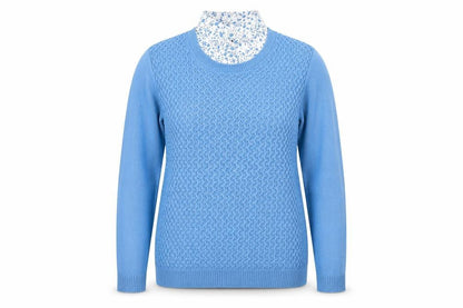 Womens UK Size 14 ISLE Blue  Jumper