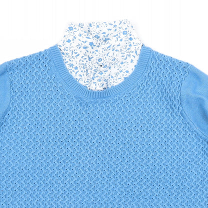Womens UK Size 14 ISLE Blue  Jumper