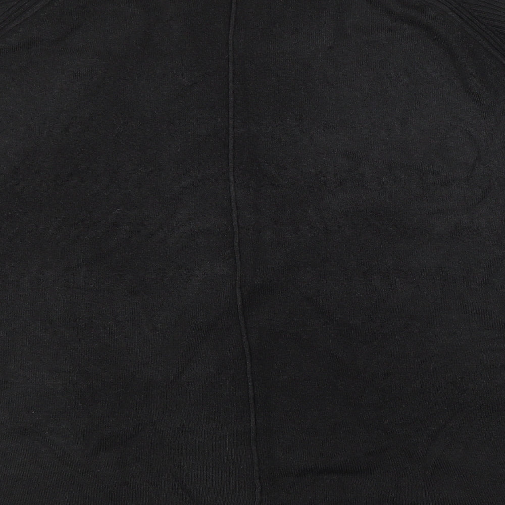 NEXT Mens Black Crew Neck  Acrylic Pullover Jumper Size L