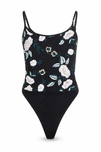 Womens UK Size 6 New Look One-Piece Black Unitard