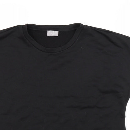 Womens UK Size 10 JEFF & CO Black Basic T-Shirt