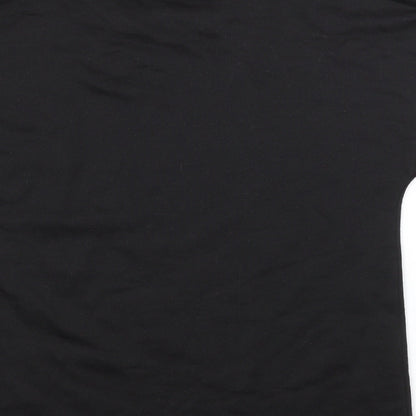 Womens UK Size 10 JEFF & CO Black Basic T-Shirt