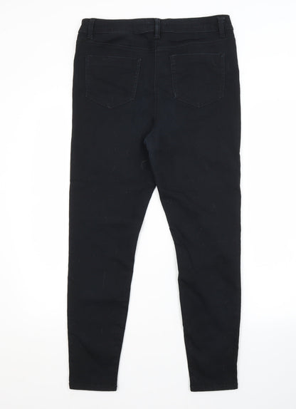 Womens UK Size 12 Papaya Regular Fit Skinny Blue Jeans
