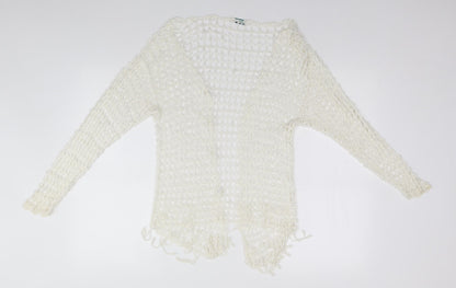 Womens UK Size  New Look White Cardigan Jumper
