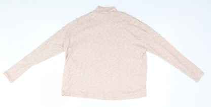 Womens UK Size S Divided Beige Pullover Jumper