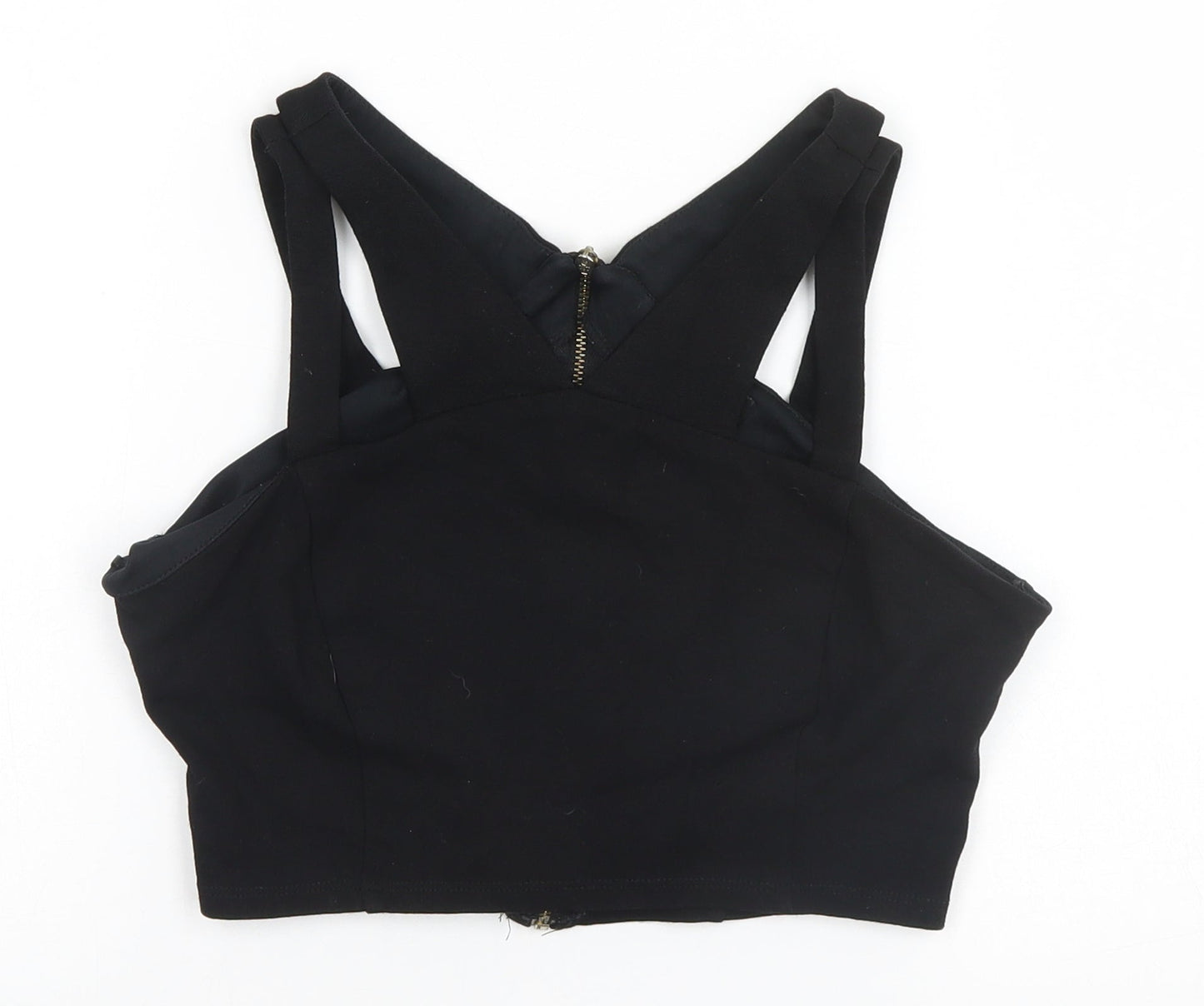 Womens UK Size 10 New Look Black Basic Tank