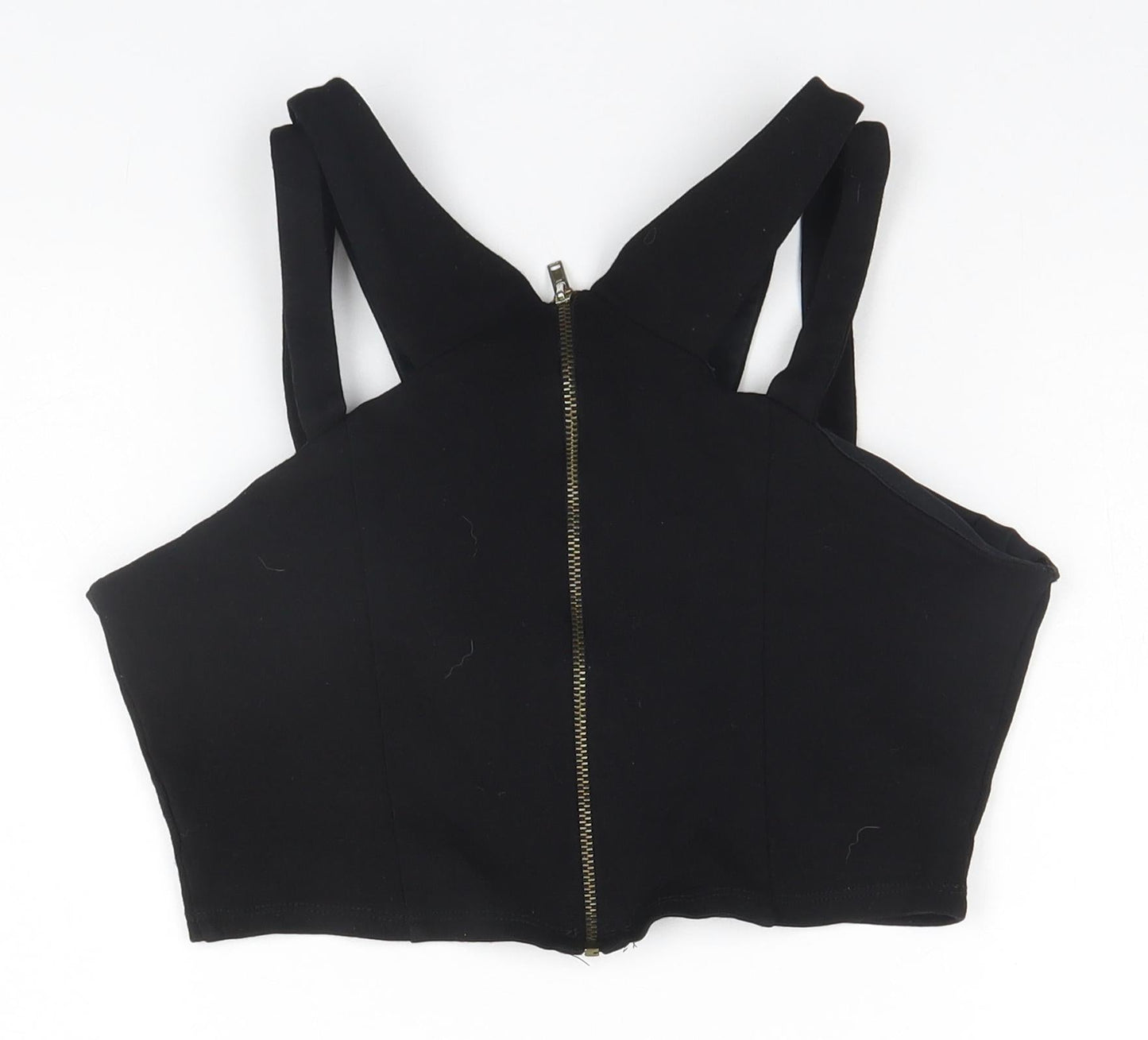 Womens UK Size 10 New Look Black Basic Tank