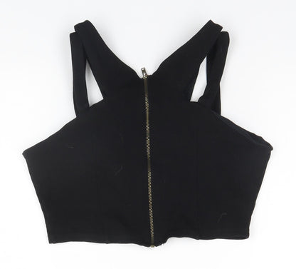 Womens UK Size 10 New Look Black Basic Tank