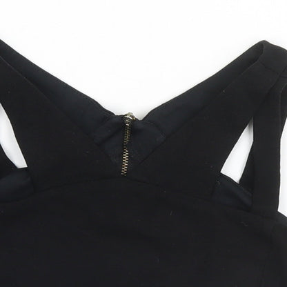 Womens UK Size 10 New Look Black Basic Tank