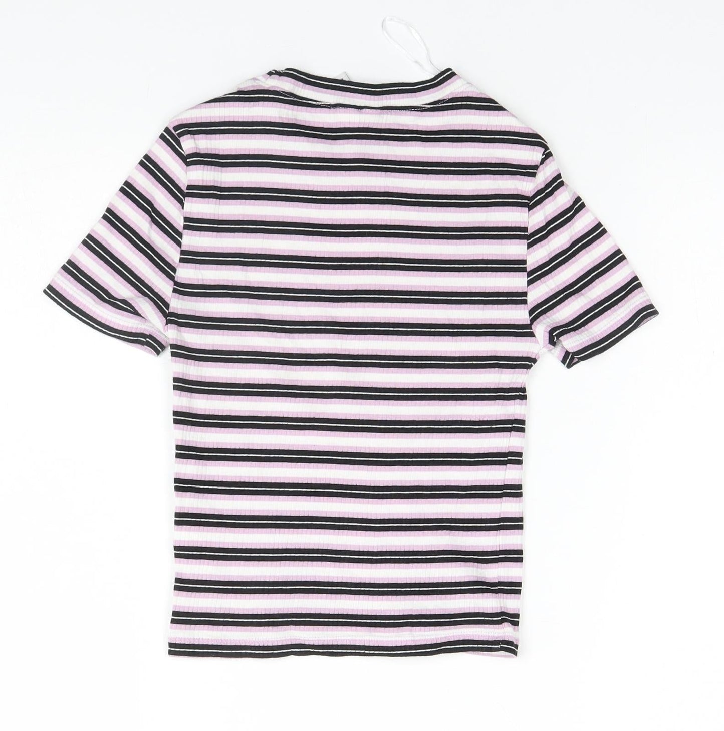 Womens UK Size XS Divided Pink Basic T-Shirt