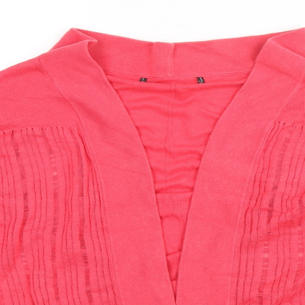 Womens UK Size M Preworn Pink Cardigan Jumper