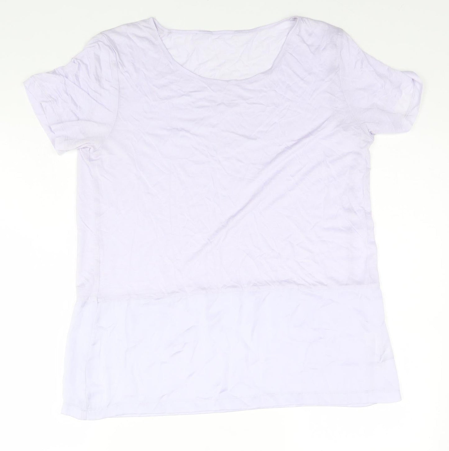 Womens UK Size  Preworn Blue Basic T-Shirt