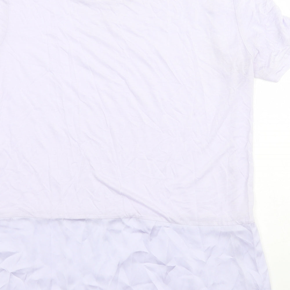 Womens UK Size  Preworn Blue Basic T-Shirt