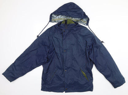 Mens UK Size S Marks and Spencer Blue Rain Coat