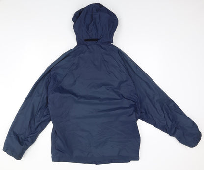 Mens UK Size S Marks and Spencer Blue Rain Coat