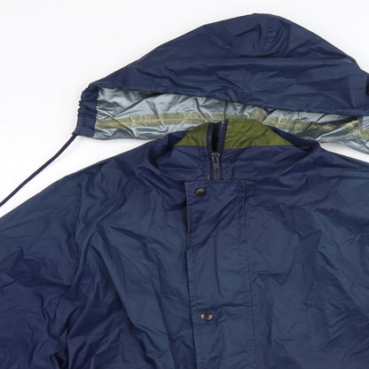 Mens UK Size S Marks and Spencer Blue Rain Coat